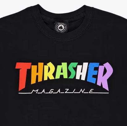 Thrasher T-Shirt Rainbow Mag SS Maroon