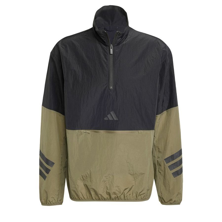 Adidas Sweat-shirt toile demi-zip 3 bandes Future Icons