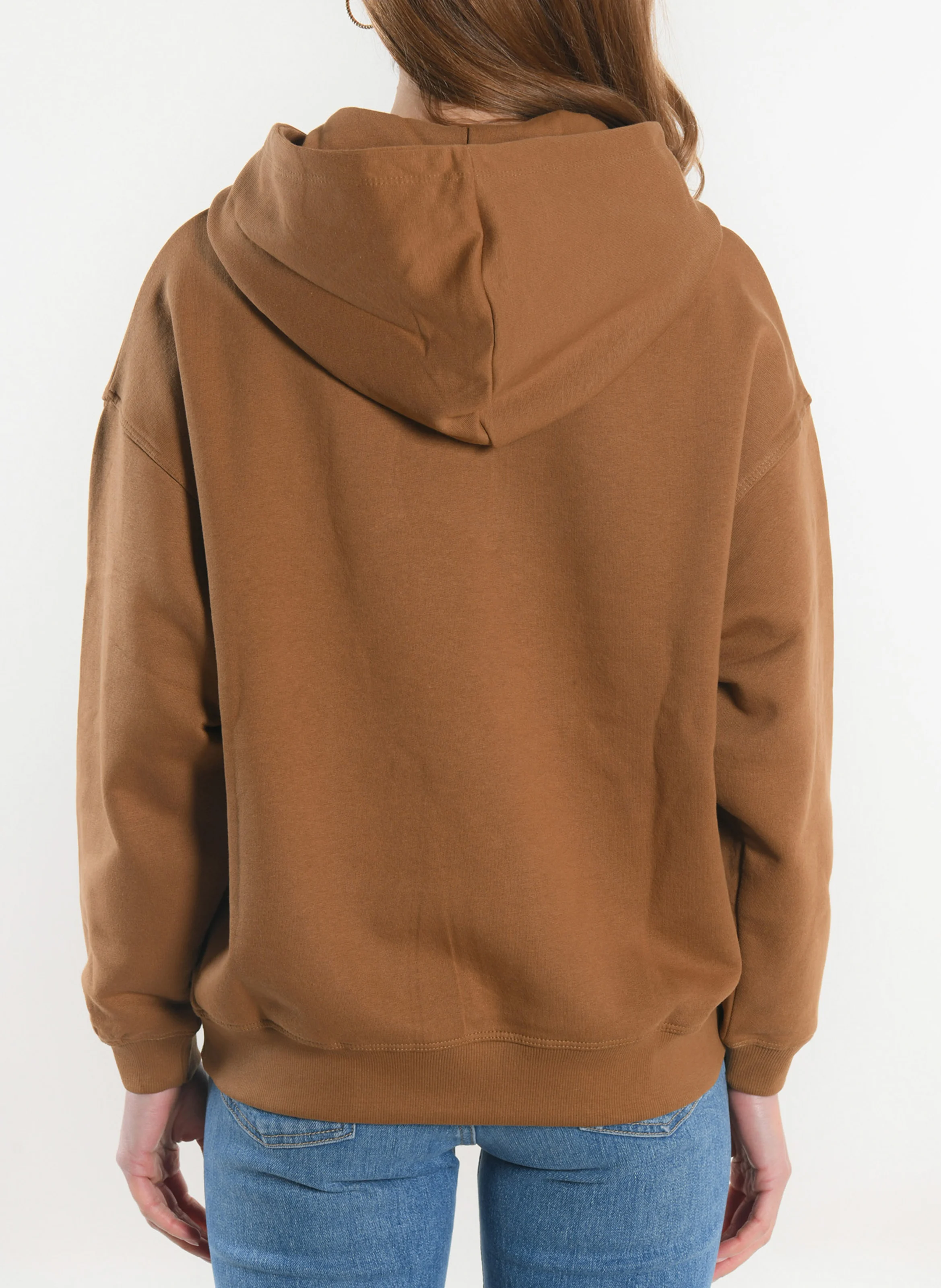 SUZY - Sweat à capuche oversize en coton mélangé | Beige