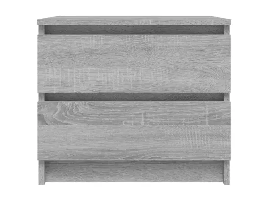 Table de chevet Sonoma gris 50x39x43,5 cm Bois d'ingénierie