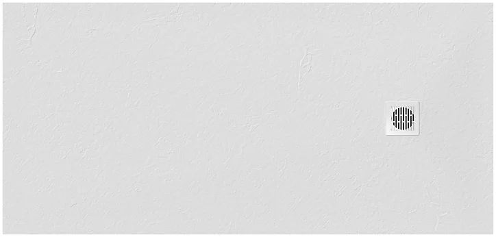 Receveur de douche 80 x 160 cm, résine, blanc, GoodHome Douro