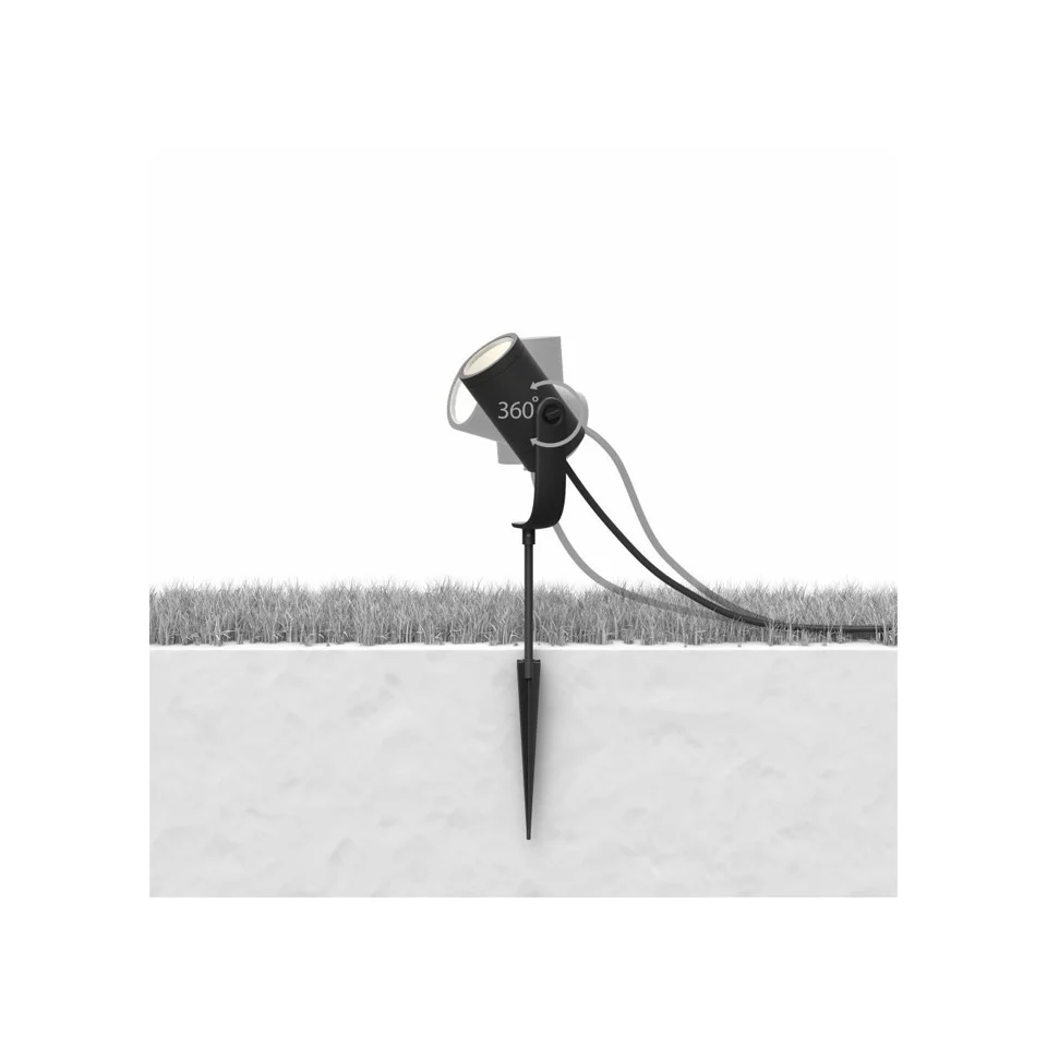 Philips Hue - Lily Outdoor Spot Light Basekit - White & Color Ambiance (Broken Box)