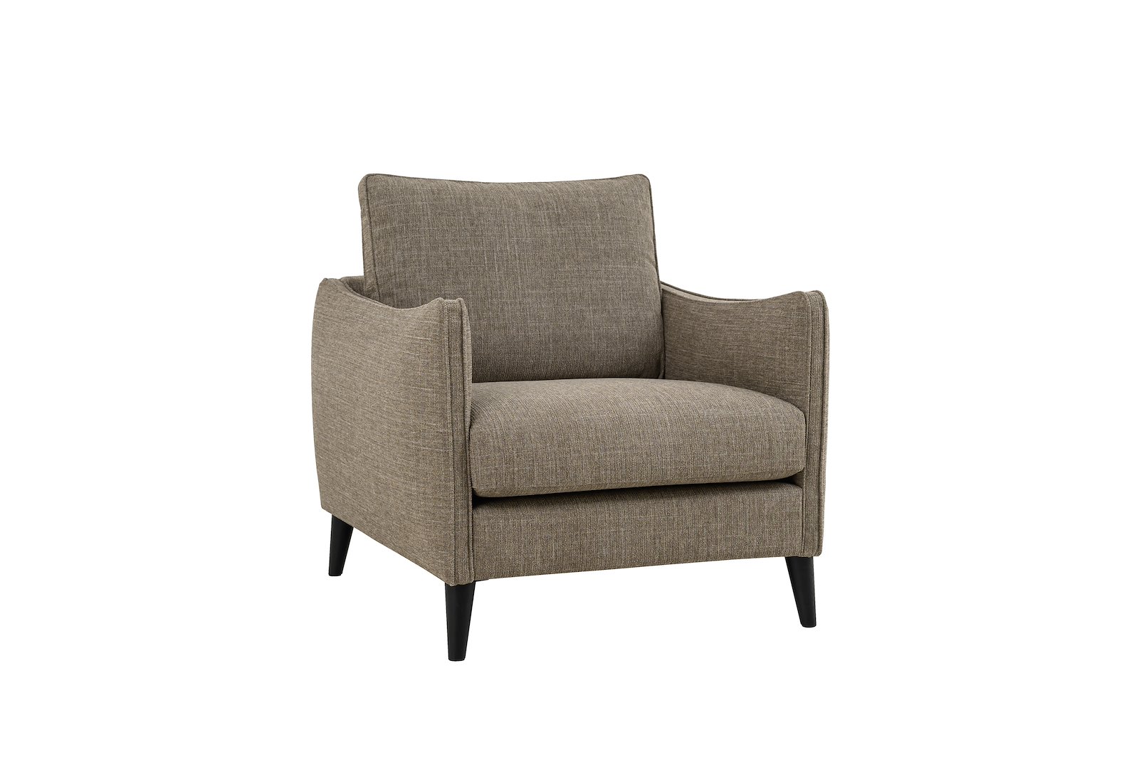 Joy hvilestol Tekstil Oslo 5 Brown med sorte ben 15138