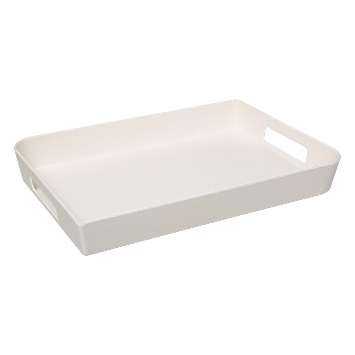 PLATEAU MELAMINE BLANC 35X25CM