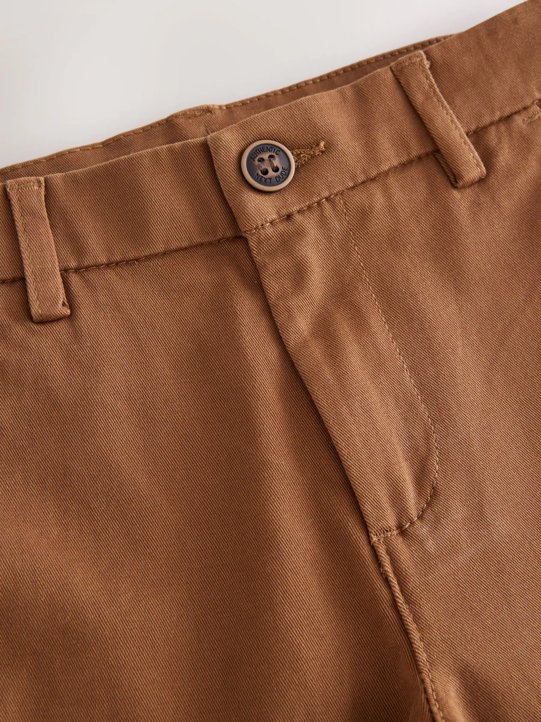 Roodbruin/lichtbruin - Stretchy chino's (3-17jr)