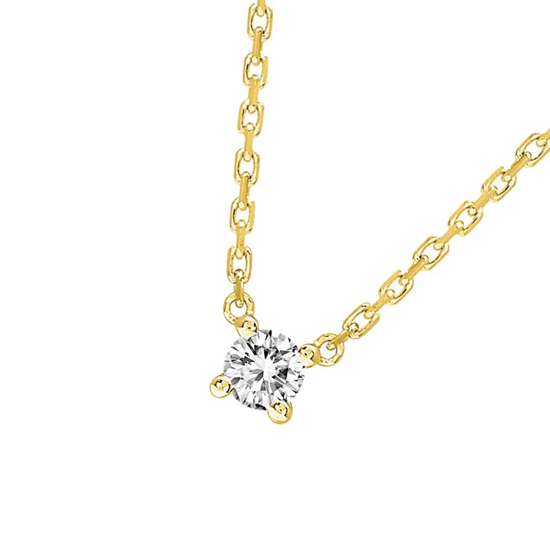Collier Femme - Or 18 Carats - Diamant 0,08 Carats - Longueur : 42 cm