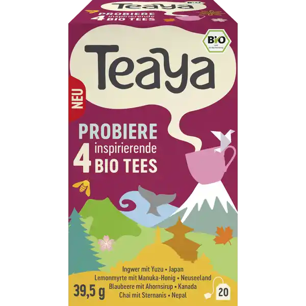 Bio Tee Set Selektion aus 4 Sorten