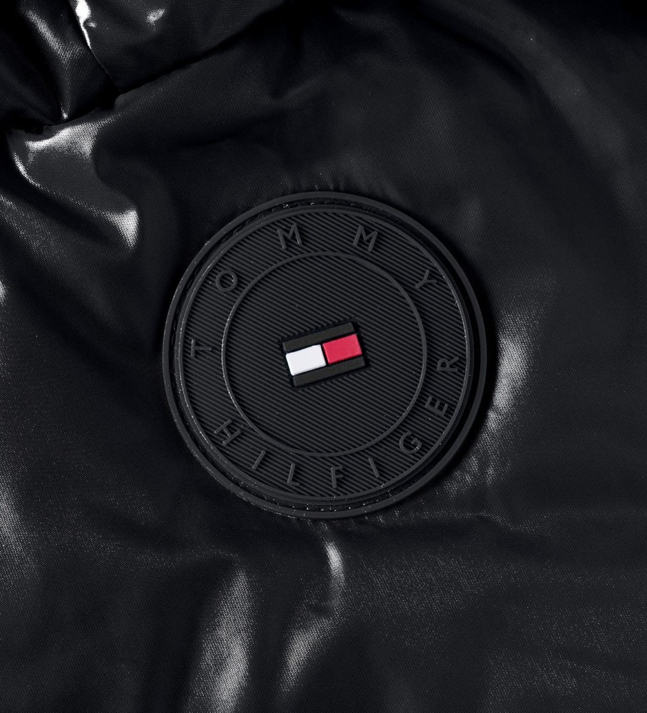 Jaqueta puffer Tommy Hilfiger New York Gloss azul marinho