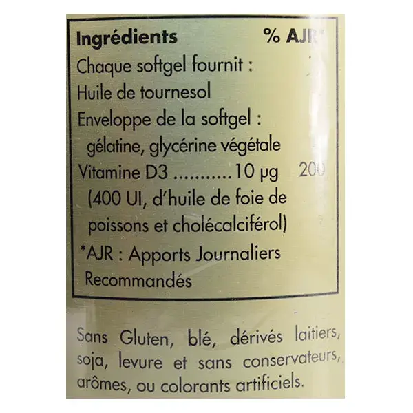 Vitamina D3 Solgar 250 cápsulas gelatinosas