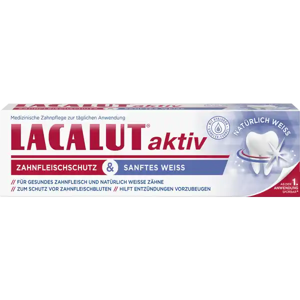aktiv medizinische Zahncreme Zahnfleischschutz & sanftes Weiss