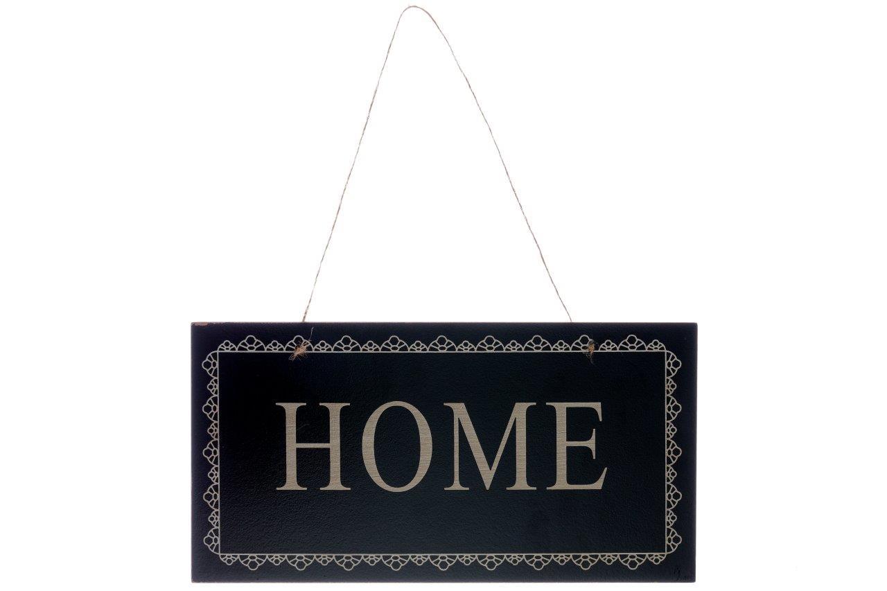Holzschild - Home - 24x12 cm