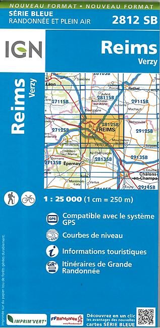 IGN - 2812 SB REIMS 1 25 000