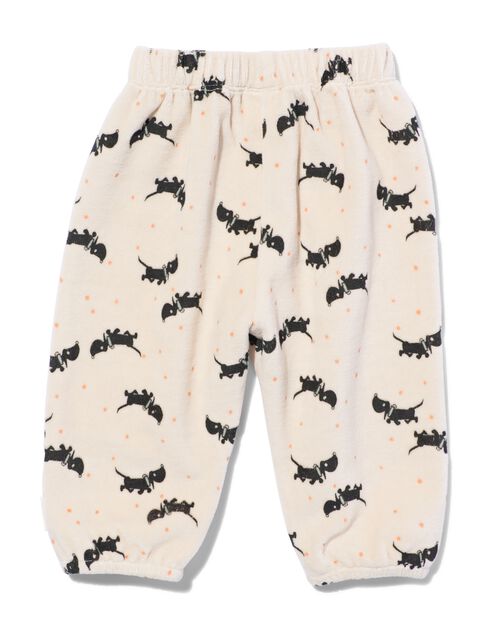 Pantalon nouveau-né Takkie en velours  gris clair