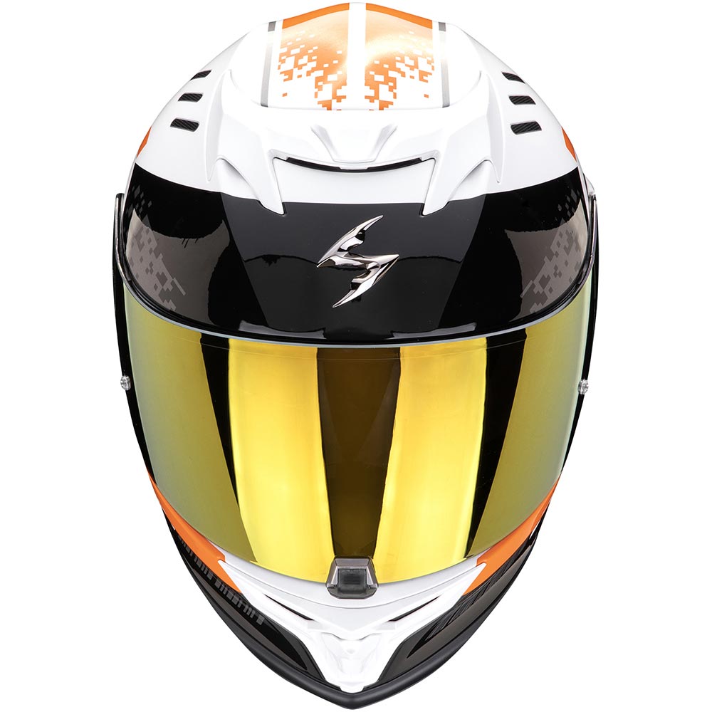 Scorpion - Casque Exo-520 Evo Air Titan Blanc / Orange