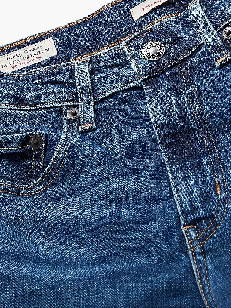 LEVI'S® Highwaist Jeans Skinny Fit 721 dunkelblau