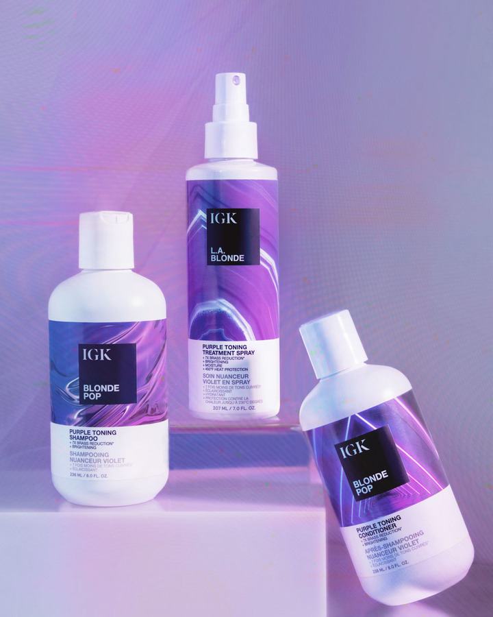 IGK LA Blonde Purple Toning Treatment Spray 207ml
