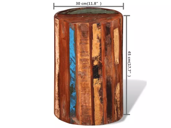 Tabouret Bois de récupération massif