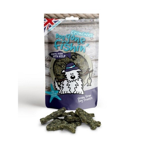 Petiscos para cães com sabor natural de peixe branco