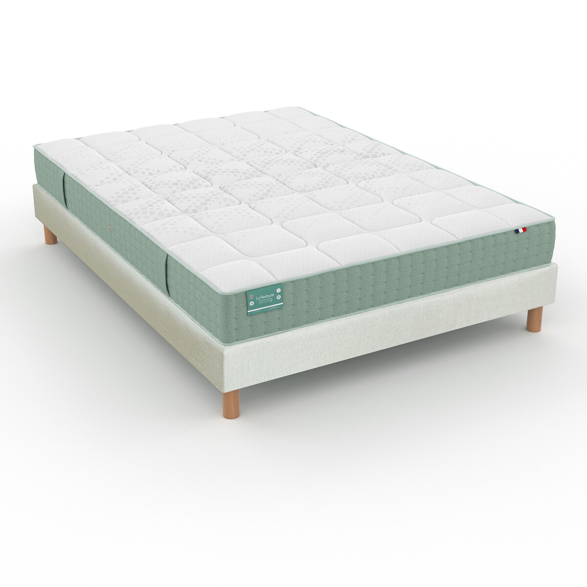 LA REDOUTE INTERIEURS<br>Conjunto de colchão firme com 672 molas + base de ripas