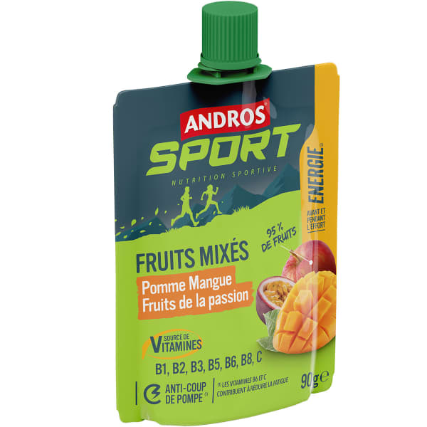 Compotes & purées énergétiques ANDROS GOURDE DE FRUITS MIXES POMME MANGUE