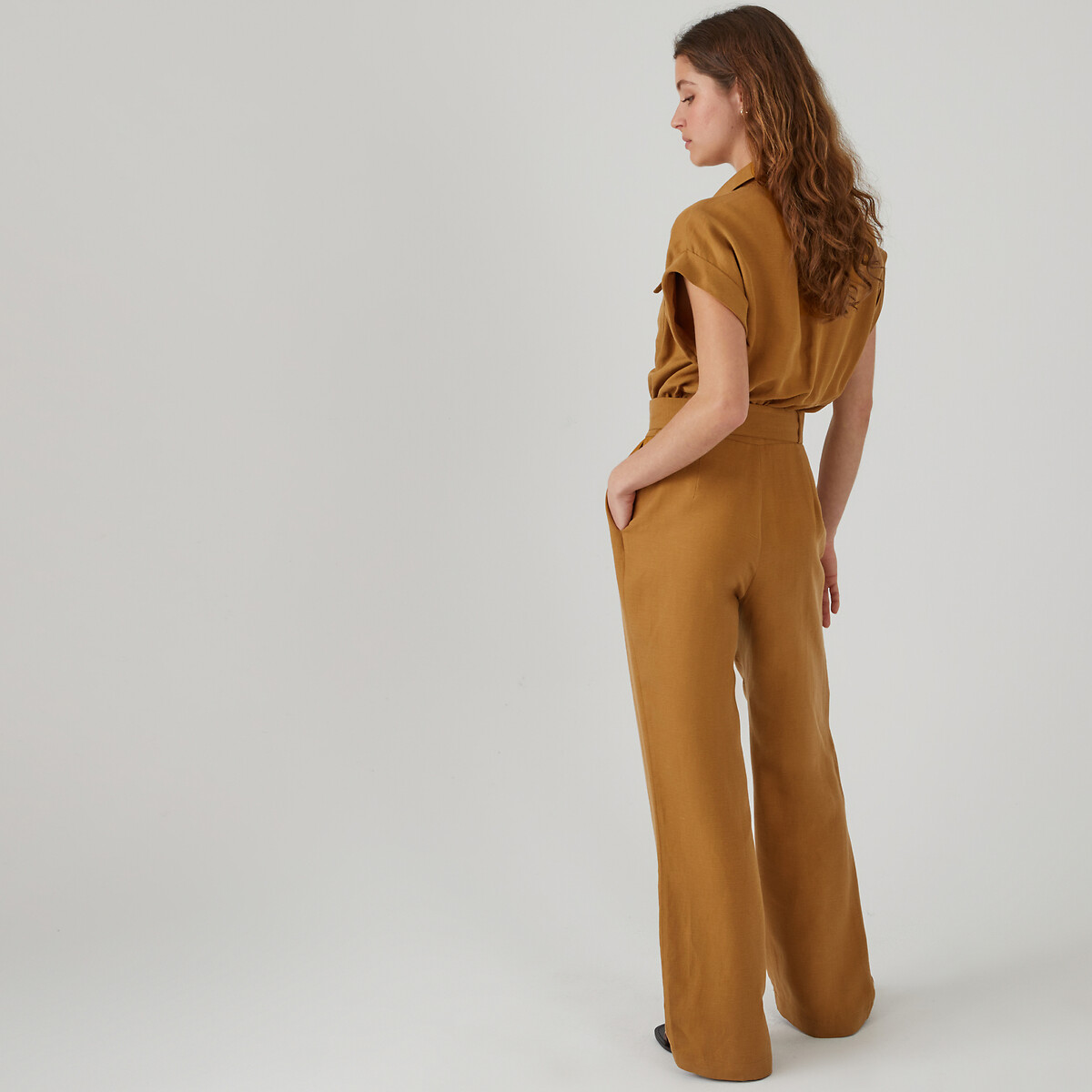 LA REDOUTE COLLECTIONS<br>Macacão em liocel/linho, assinatura ENEA