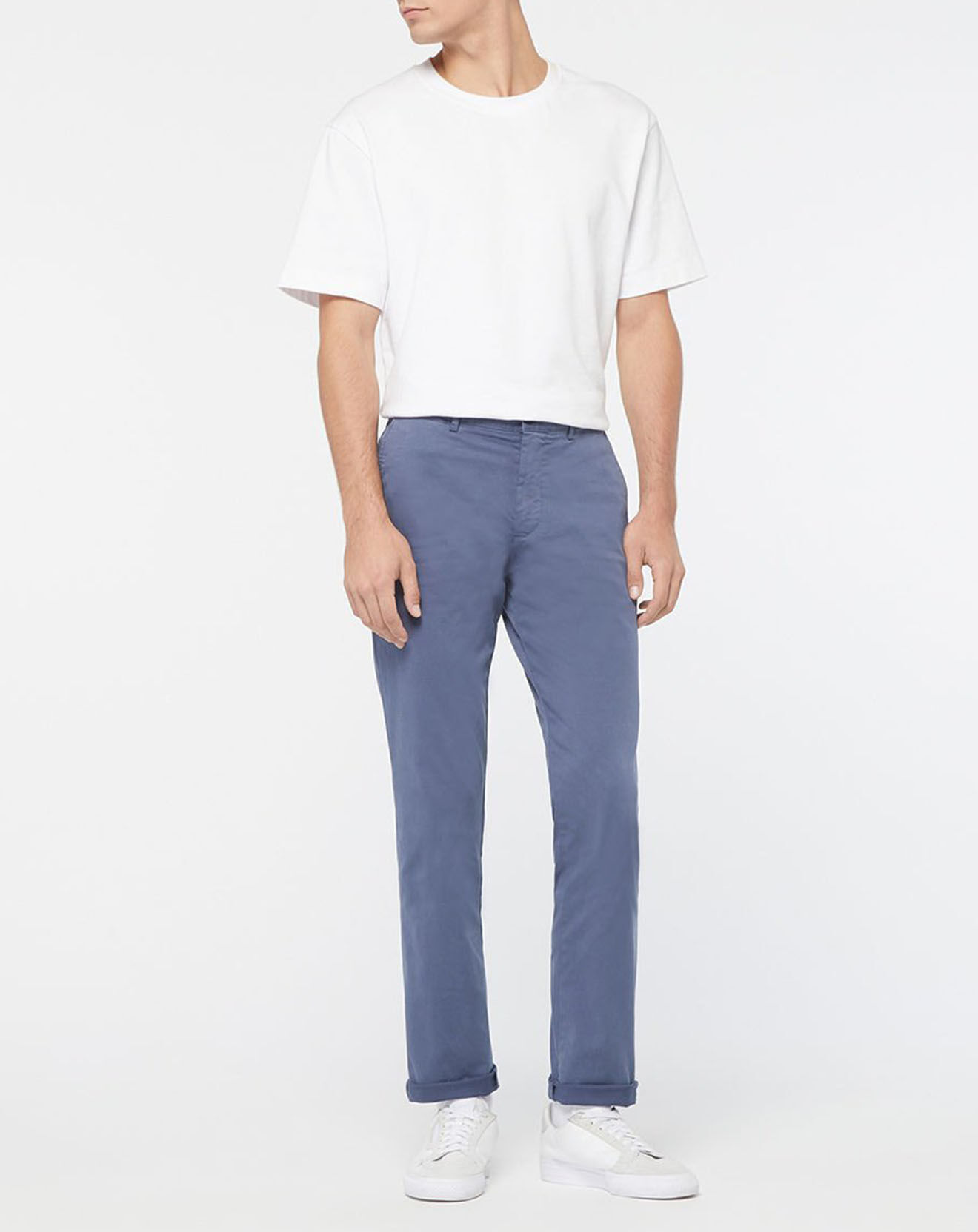 Tommy Hilfiger Pantalon chino ajusté Bleecker Flex Satin bleu lavande