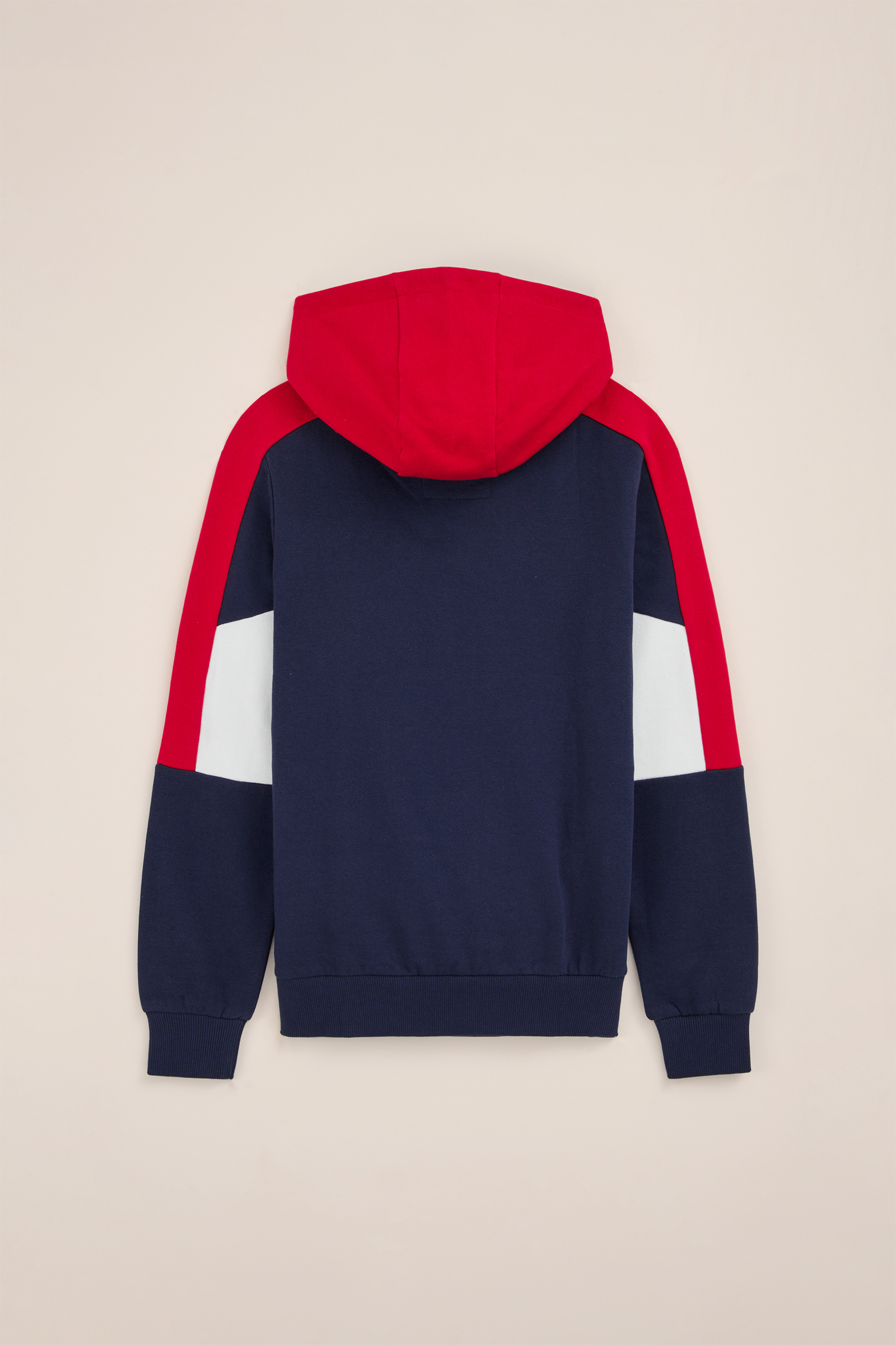 Jongens hoodie met colourblock Bad Boys Felrood
