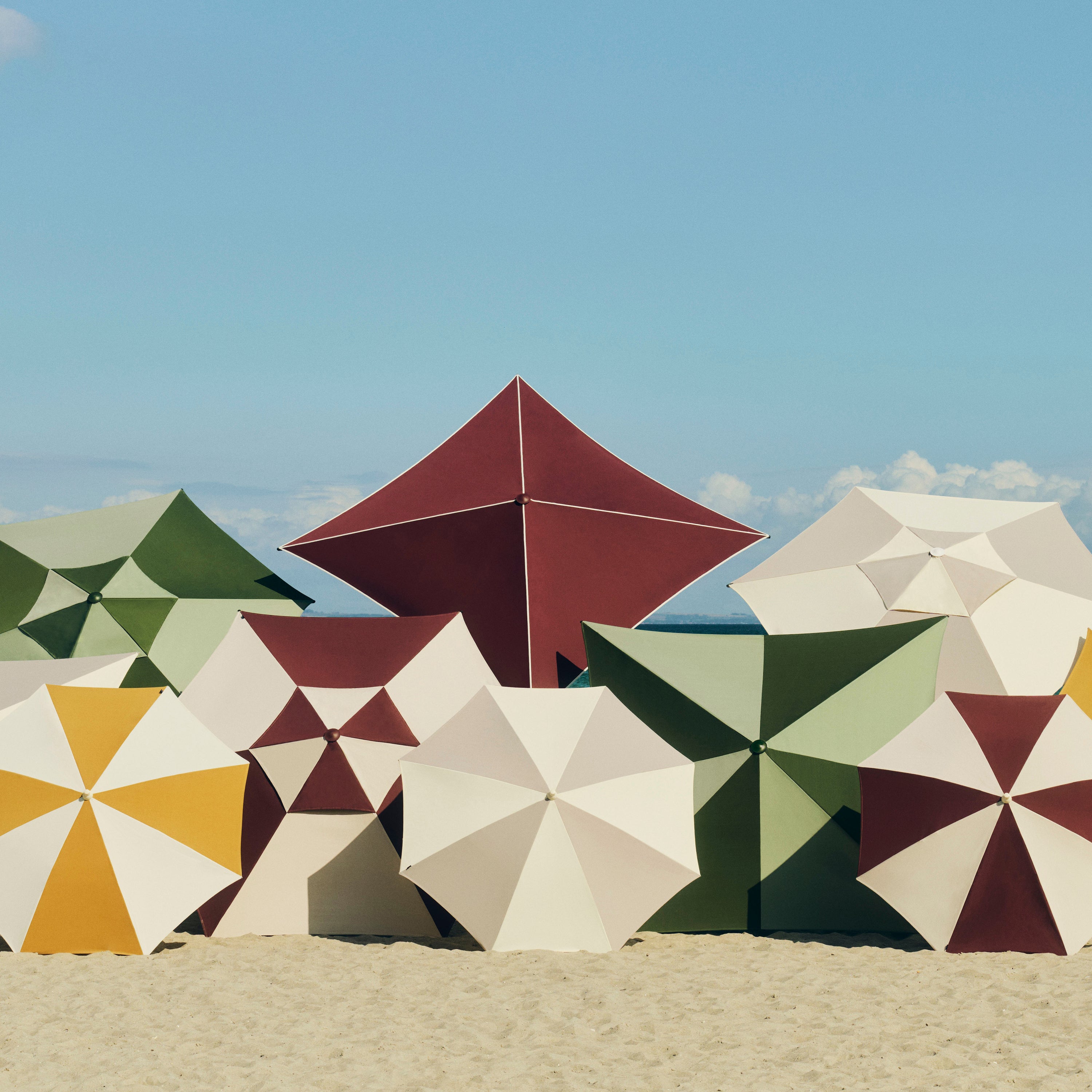 HAY Terrazza Parasol Vierkant -  Burgundy