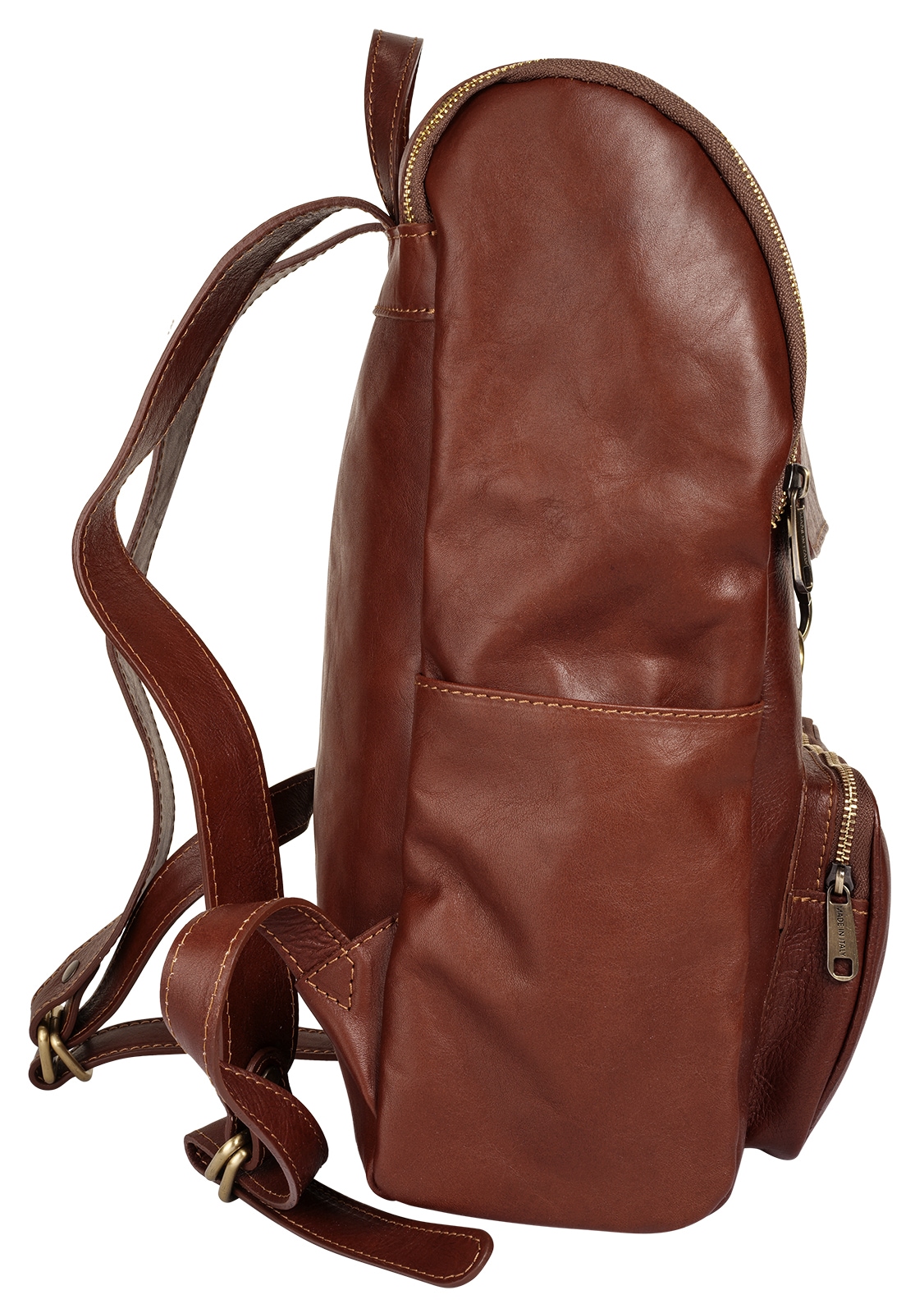Piké Laptoprucksack echt Leder, Made in Italy