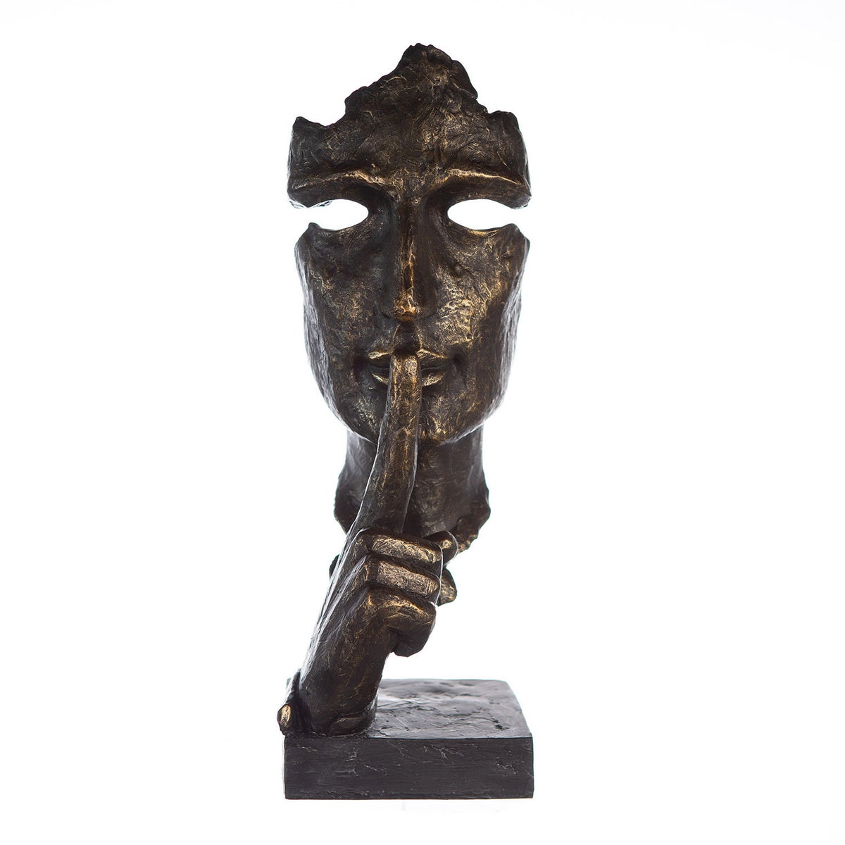 Sculptuur Gilde Decoratie Hoogte 39cm Breedte 13cm Bronskleurig Polyresin