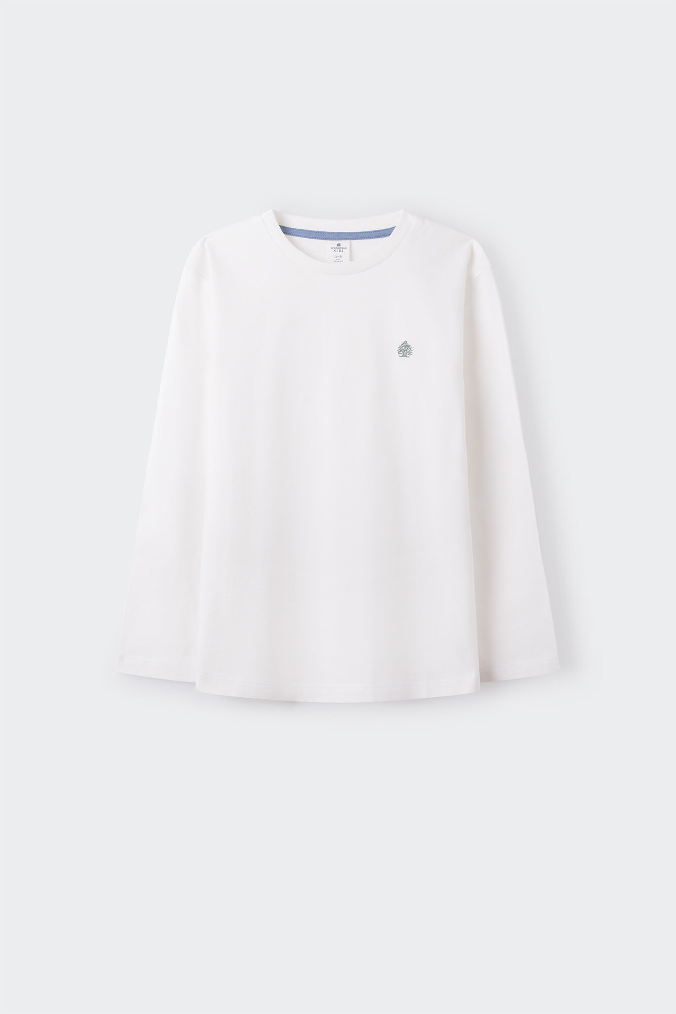 Camiseta básica com logo para meninos