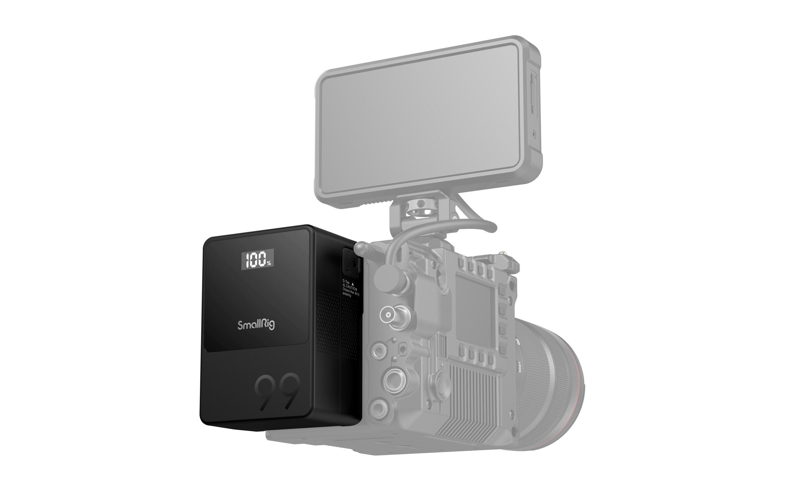 Videokamera-Akku VB99 Mini V-Mount<br>Leistungsstarker Mini V-Mount-Akku