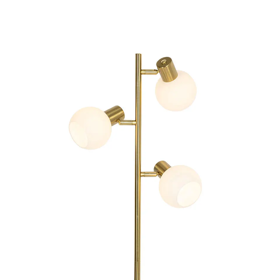 Qazqa vloerlampen anouk goudkleurig e14