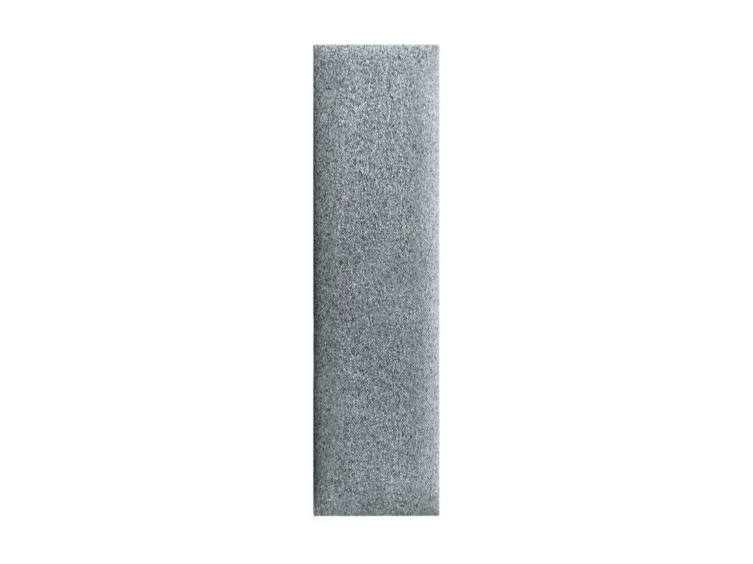 DHOME Lot de 6 Panneaux Rembourrés en Tissu Aqualine Autocollants pour Mur Acoustiques Absorbants Protection contre les choc (Gris perle, 60x30cm, x6)