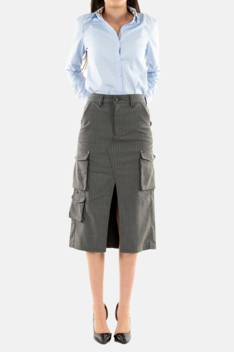 Jupe freeman t. porter welby buren grey bg23 f708 moon rock