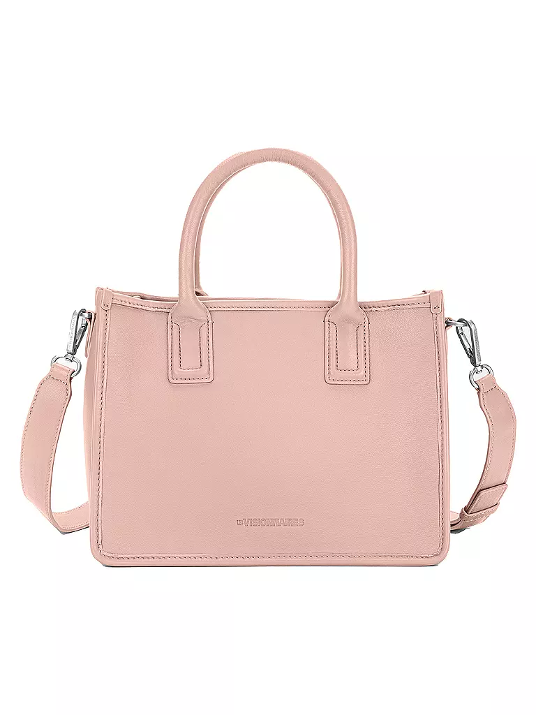 LES VISIONNAIRES Ledertasche - Tote Bag LENA SILKY Medium rosa