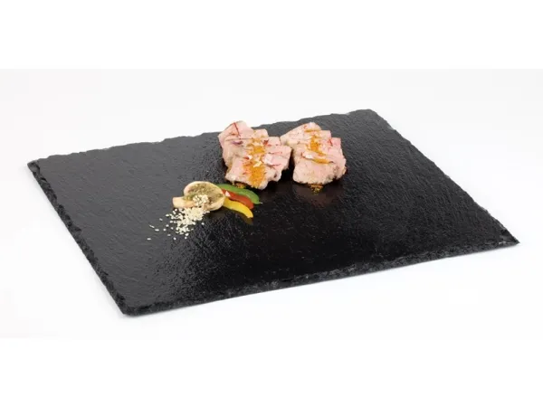 Serveringsplade 1/2 GN 32.5x26.5 cm Naturskifer,12 stk/krt