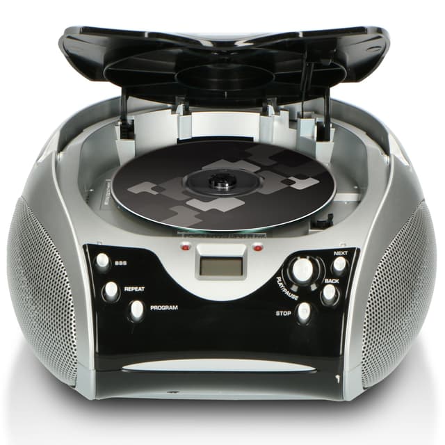 Bærbar stereo FM-radio med cd-afspiller