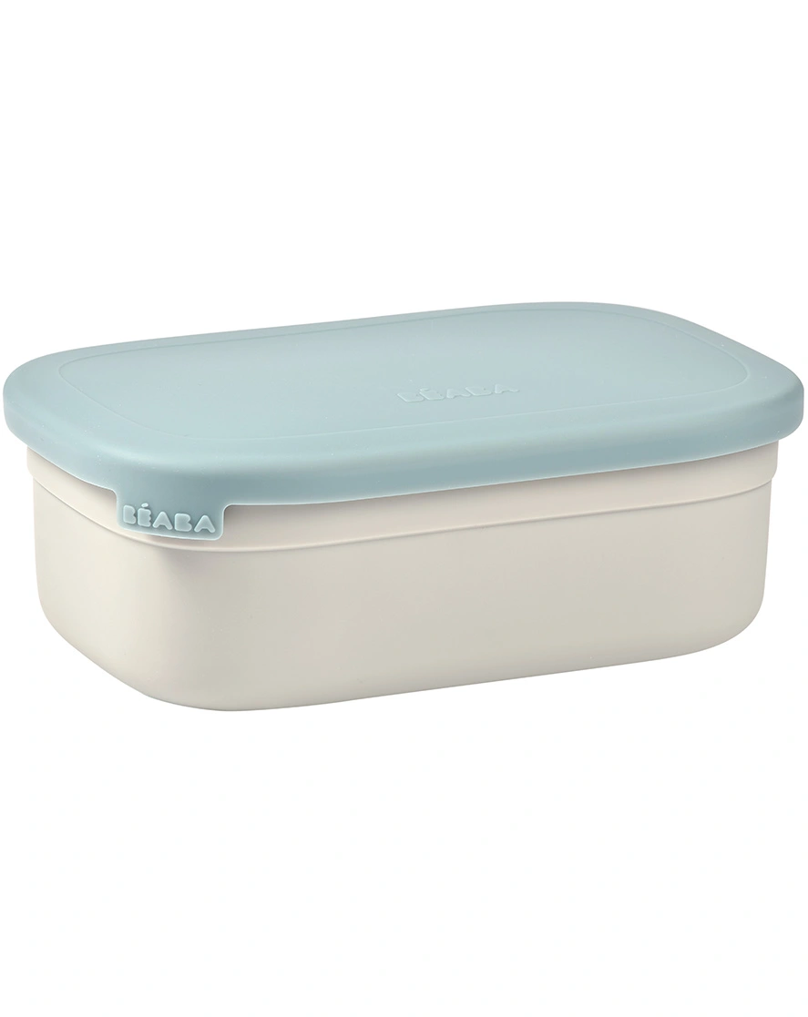 Edelstahl-Brotbox LUNCH mit Trenner in baltic blue