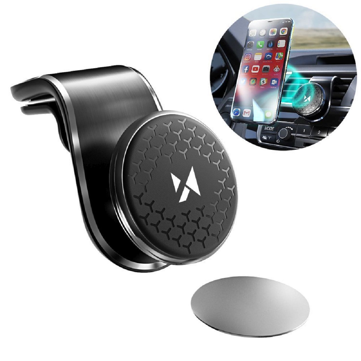 Magnethalterung für den Autogrill / Lüftungsgitter 360