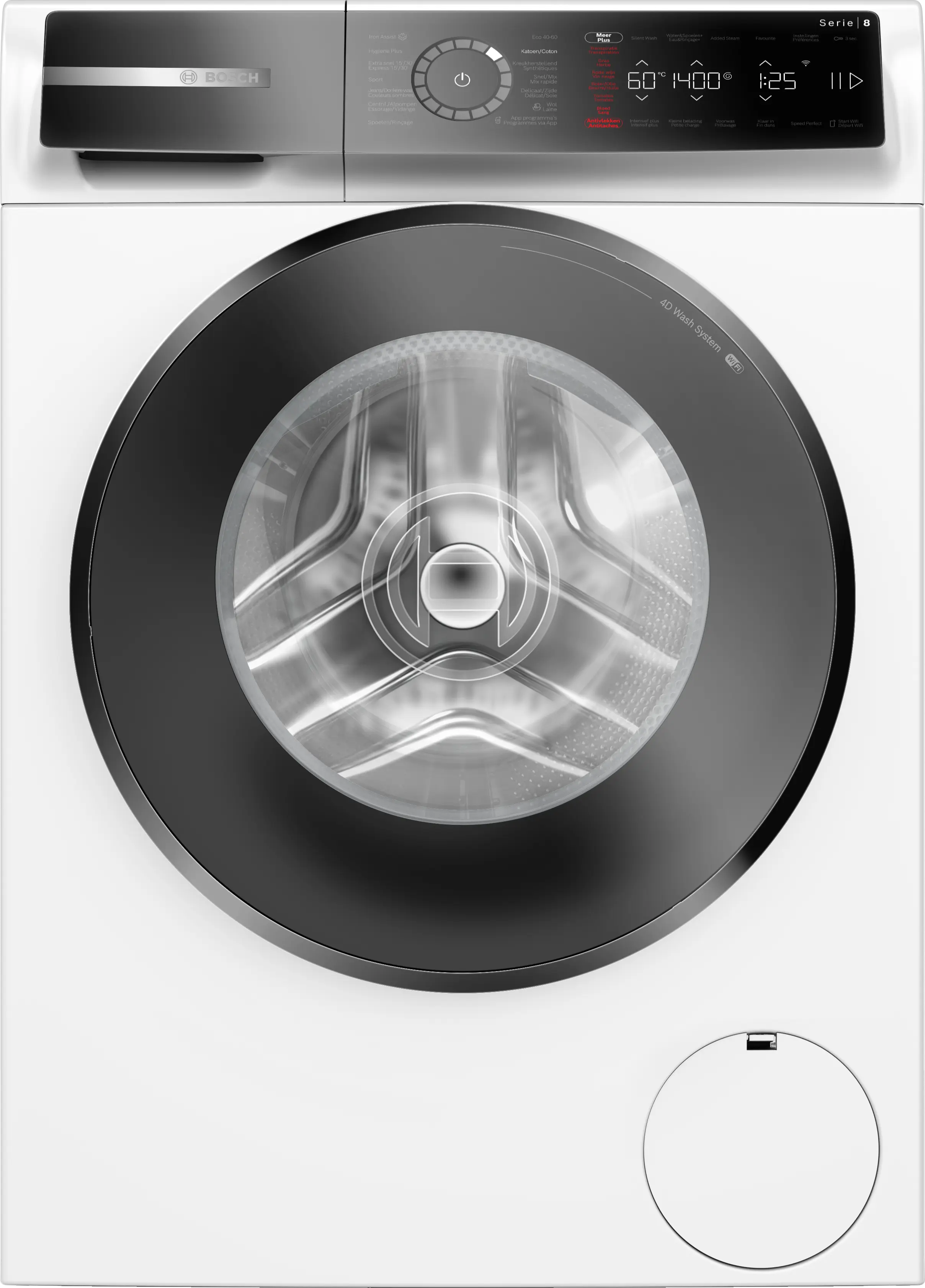 Serie 8 Wasmachine, voorlader 10 kg max. 1400 rpm