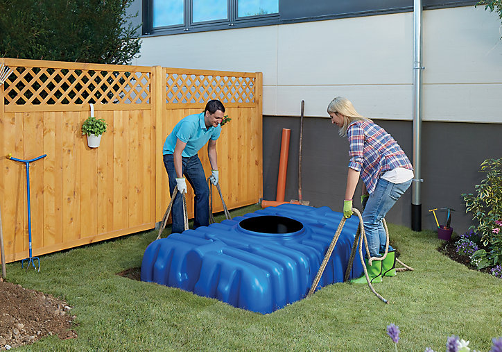 Cuve à enterrer récupérateur eau de pluie Flat Graf 1500 L