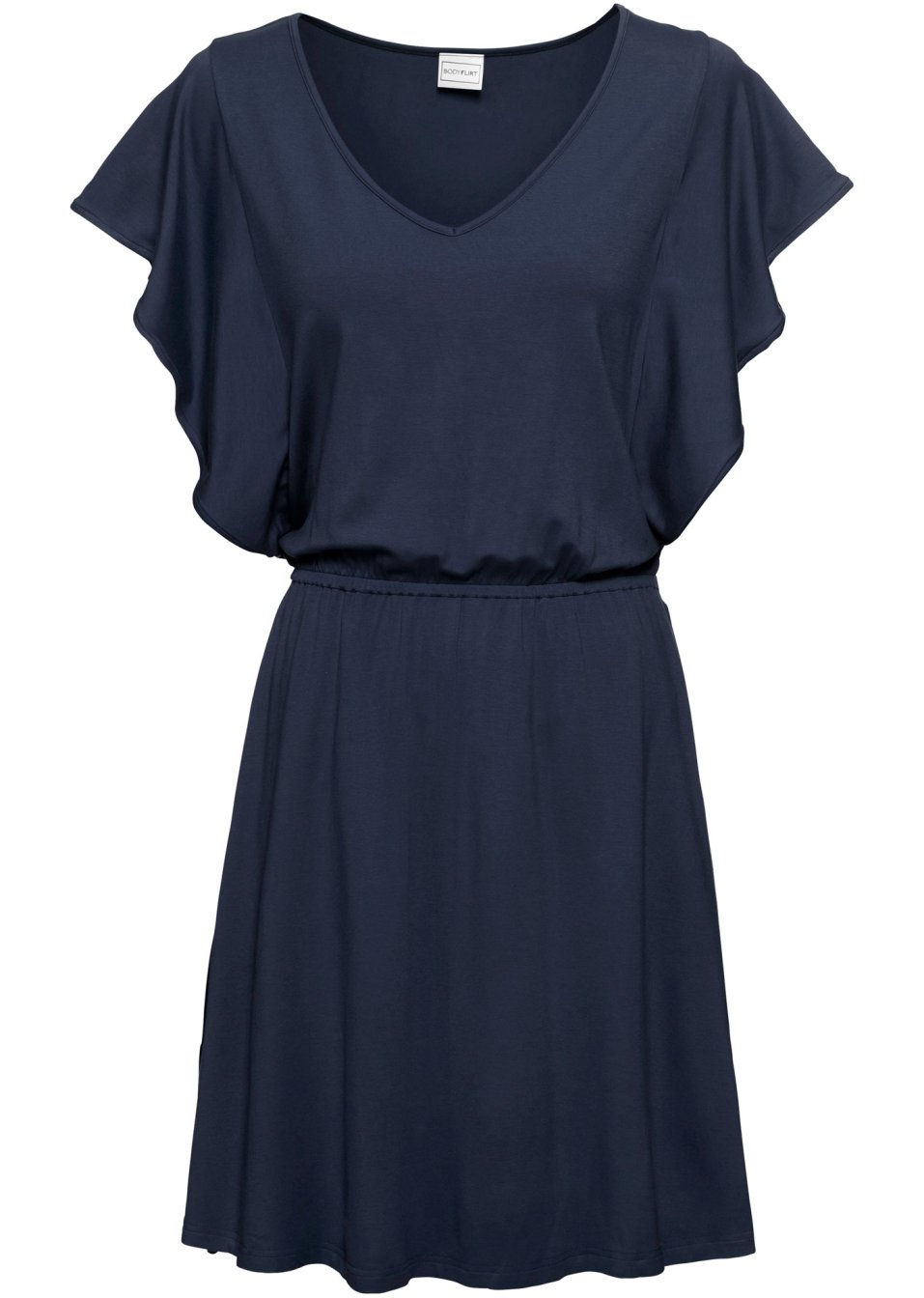 Robe en jersey à manches volantées
