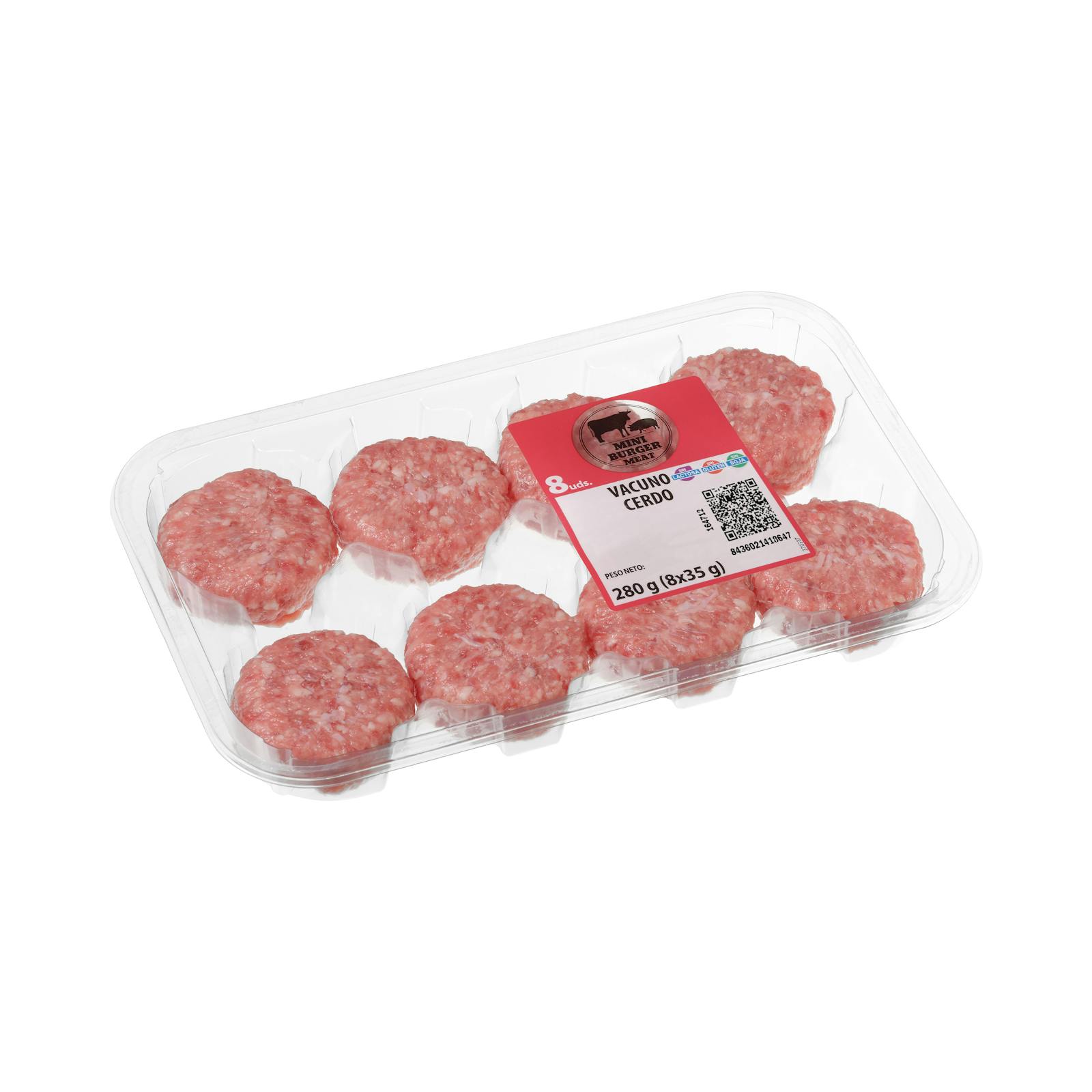 Mini burgers de bœuf et de porc