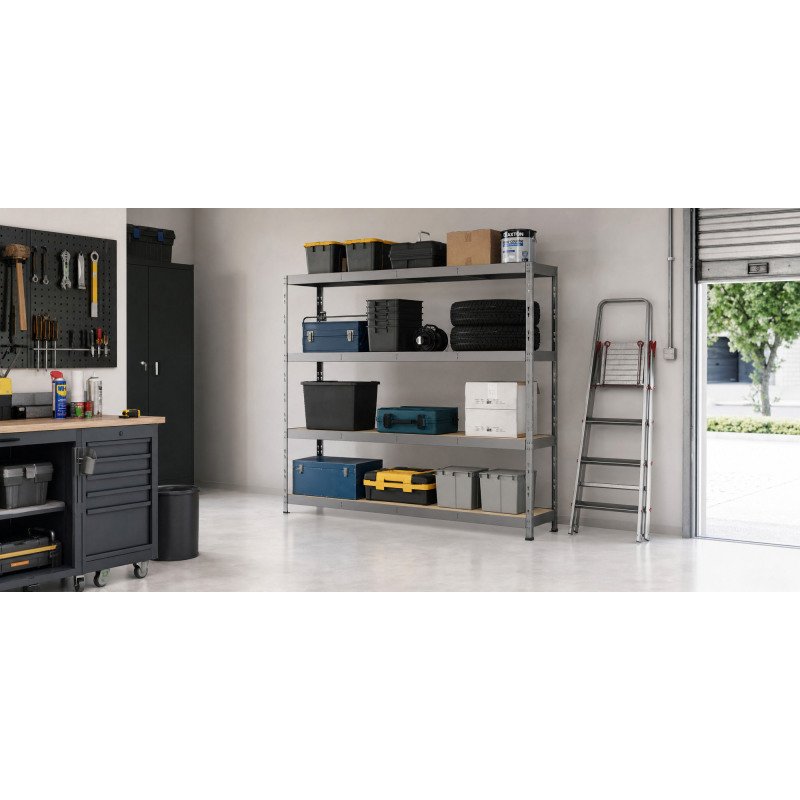 Rayonnage MODULO - Etagère Rack - 4 plateaux