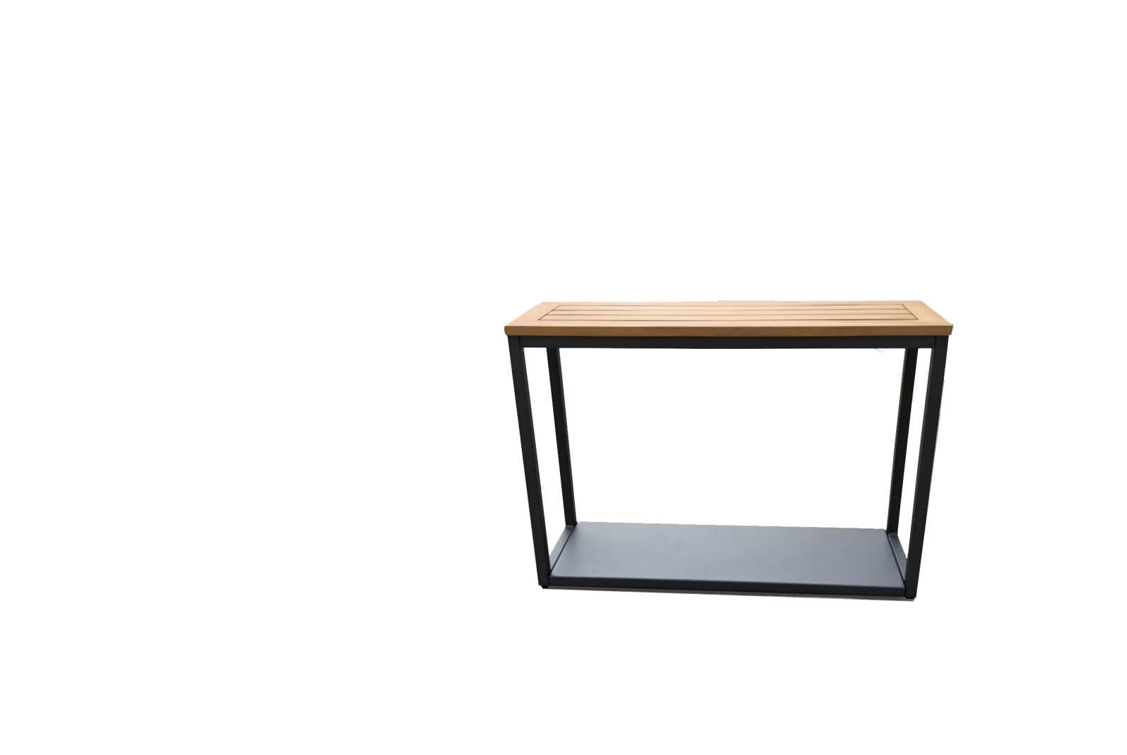 Gartentisch - anthrazit - Akazie massiv - eckig - 75x23 cm