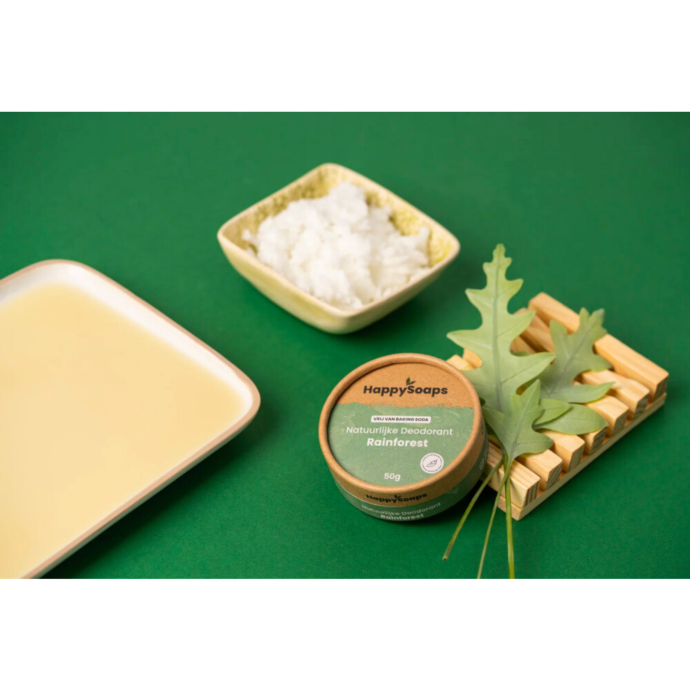 HappySoaps Natuurlijke Deodorant Rainforest Zonder Baking Soda45 gr