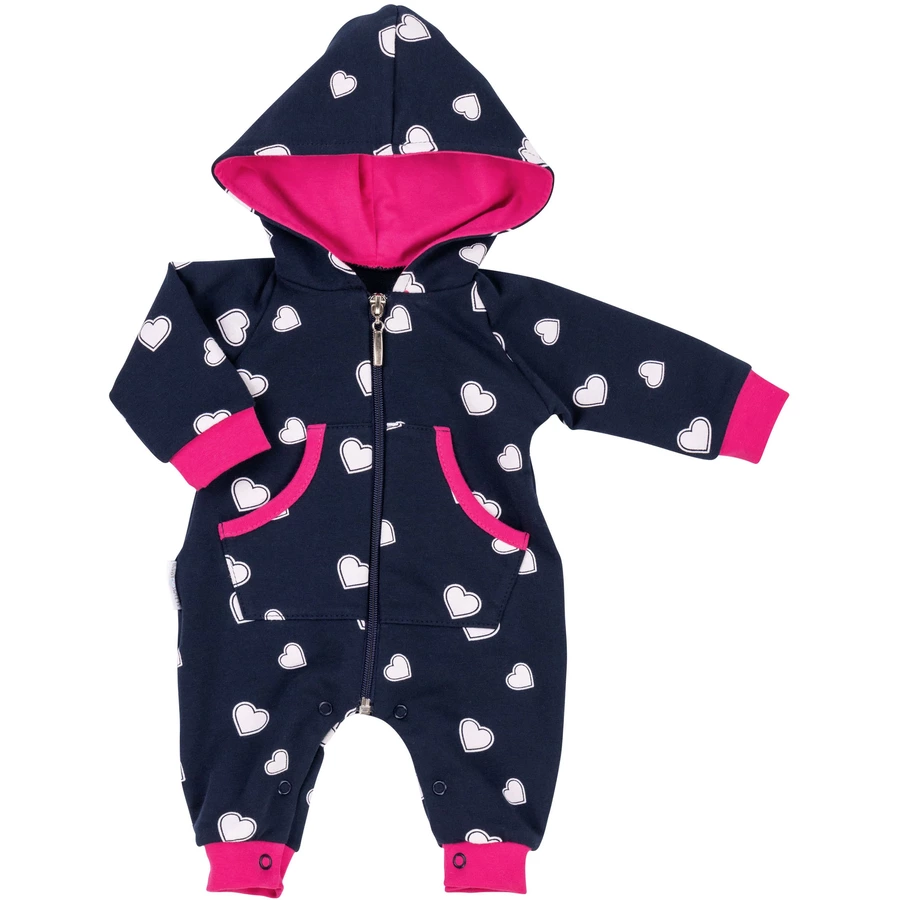 Baby Sweets Overall Lieblingsstücke Herzen pink dunkelblau