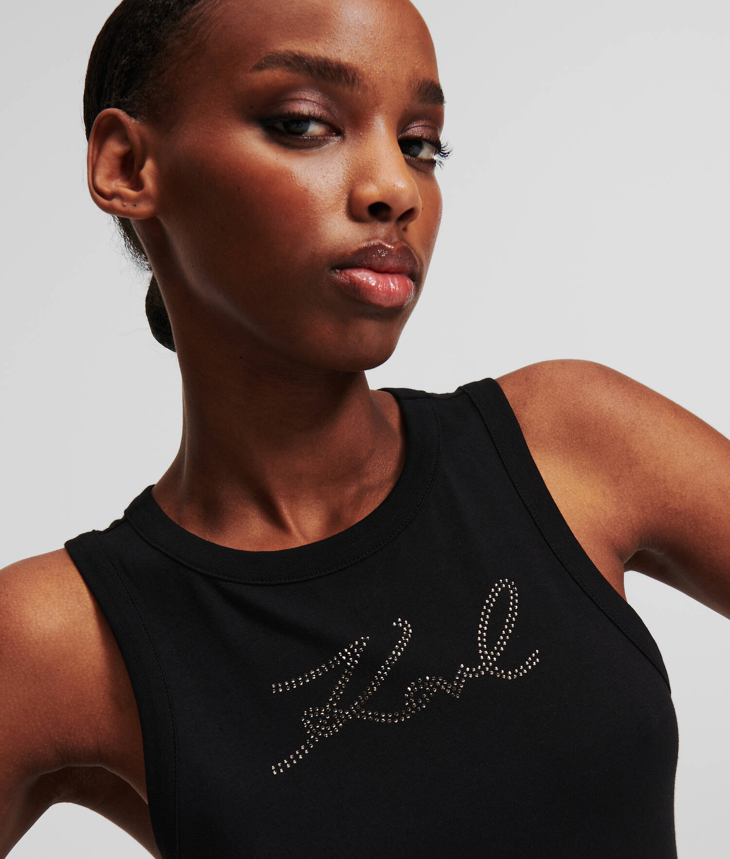 DÉBARDEUR KARL SIGNATURE EN STRASS