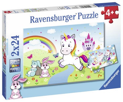 Ravensburger Puslespill Enhjørning 2x24 Biter